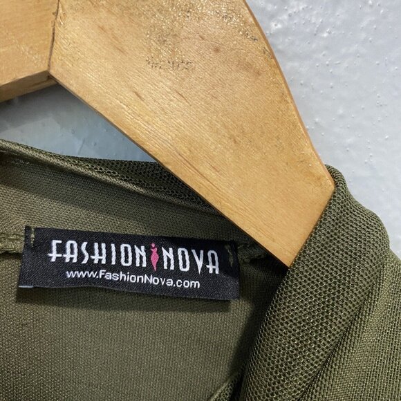 fashion nova womens dress small scrunched bodycon s dark club fitted ci - Picture 5 of 11